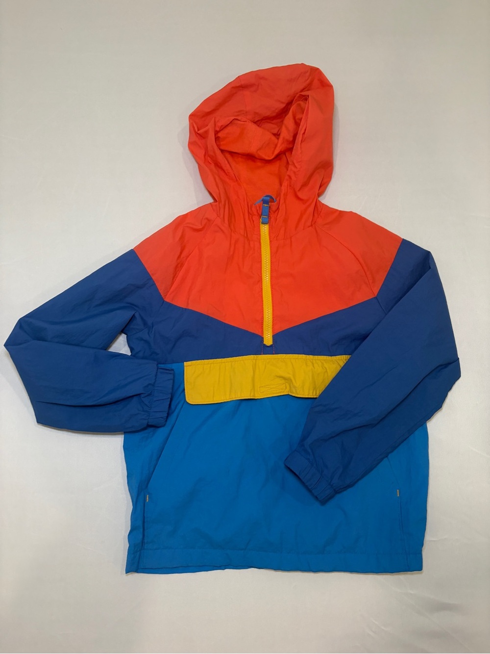 Cat & Jack Kids Colorblock Hooded Windbreaker Jacket - youth size 8